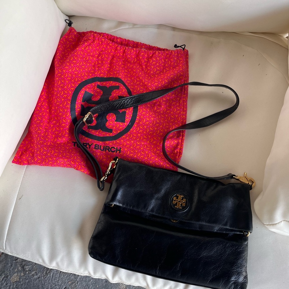 Tory Burch Black Leather Crossbody Bag